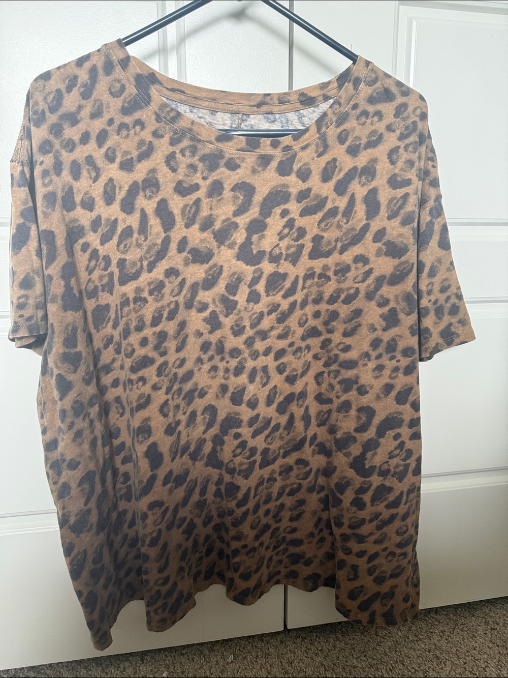 We the Free Leopard Print Short Sleeve Tee